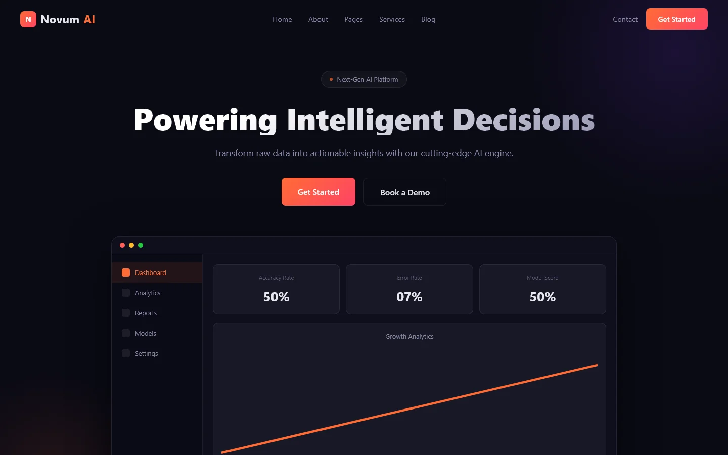 NovumAI | IT और सॉफ़्टवेयर — Free IT & Software Website Template | HTML5 Tailwind CSS