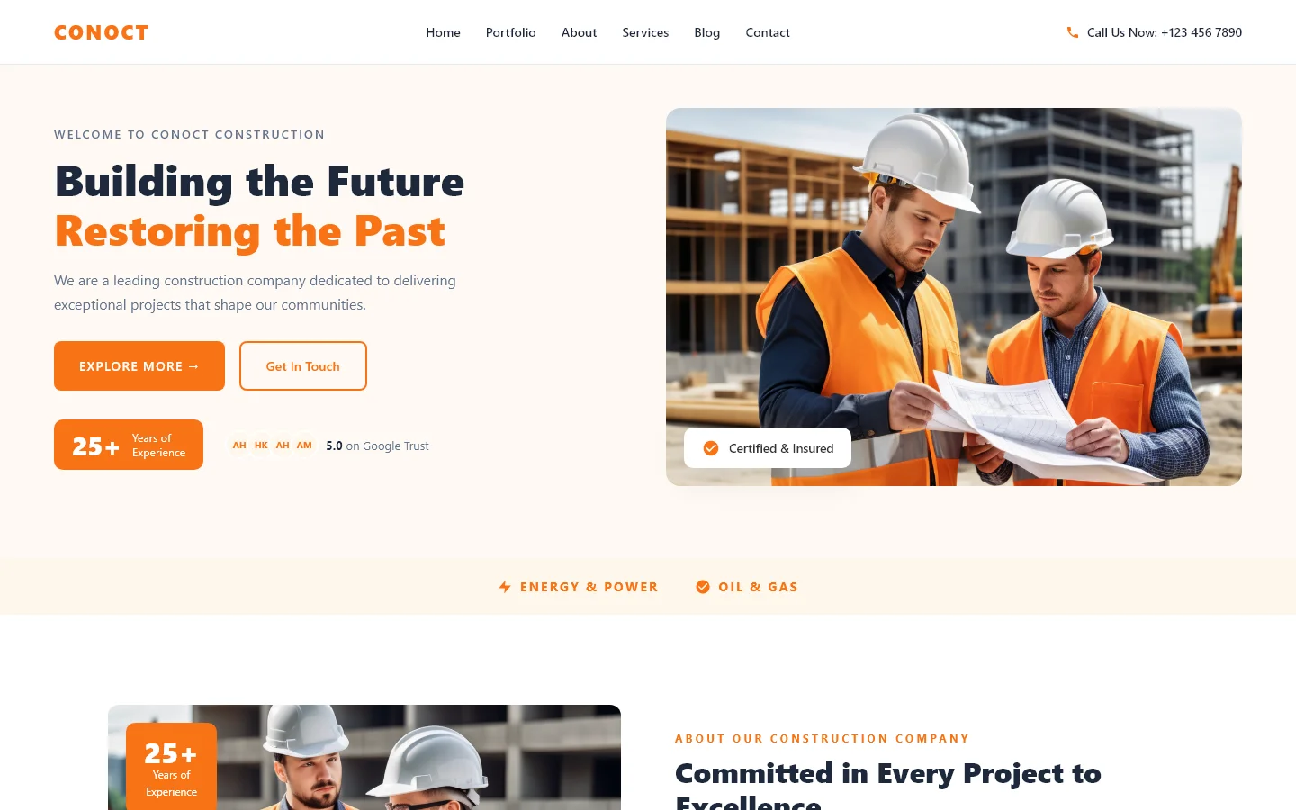 CONOCT | Real Estate & Construction — Free Real Estate & Construction Website Template | HTML5 Tailwind CSS