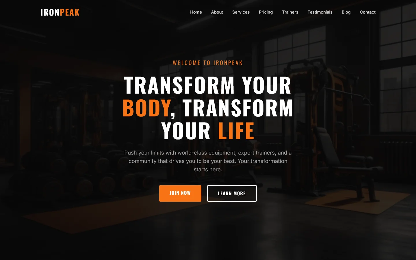IronPeak - Gym & Fitness | Fitness & Sports