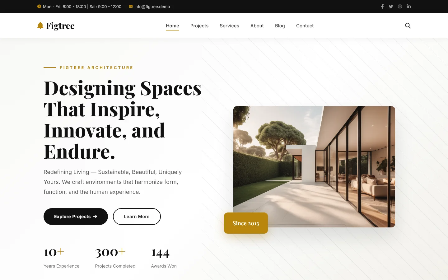 Figtree - Architecture & Design | Real Estate & Construction — Free Real Estate & Construction Website Template | HTML5 Tailwind CSS
