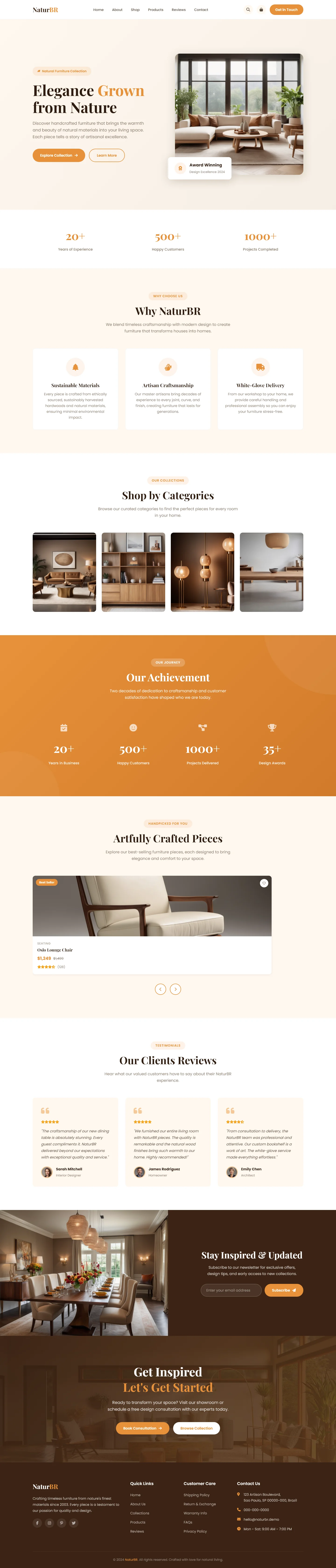 NaturBR | Home Services — Free HTML5 Tailwind CSS Website Template Preview