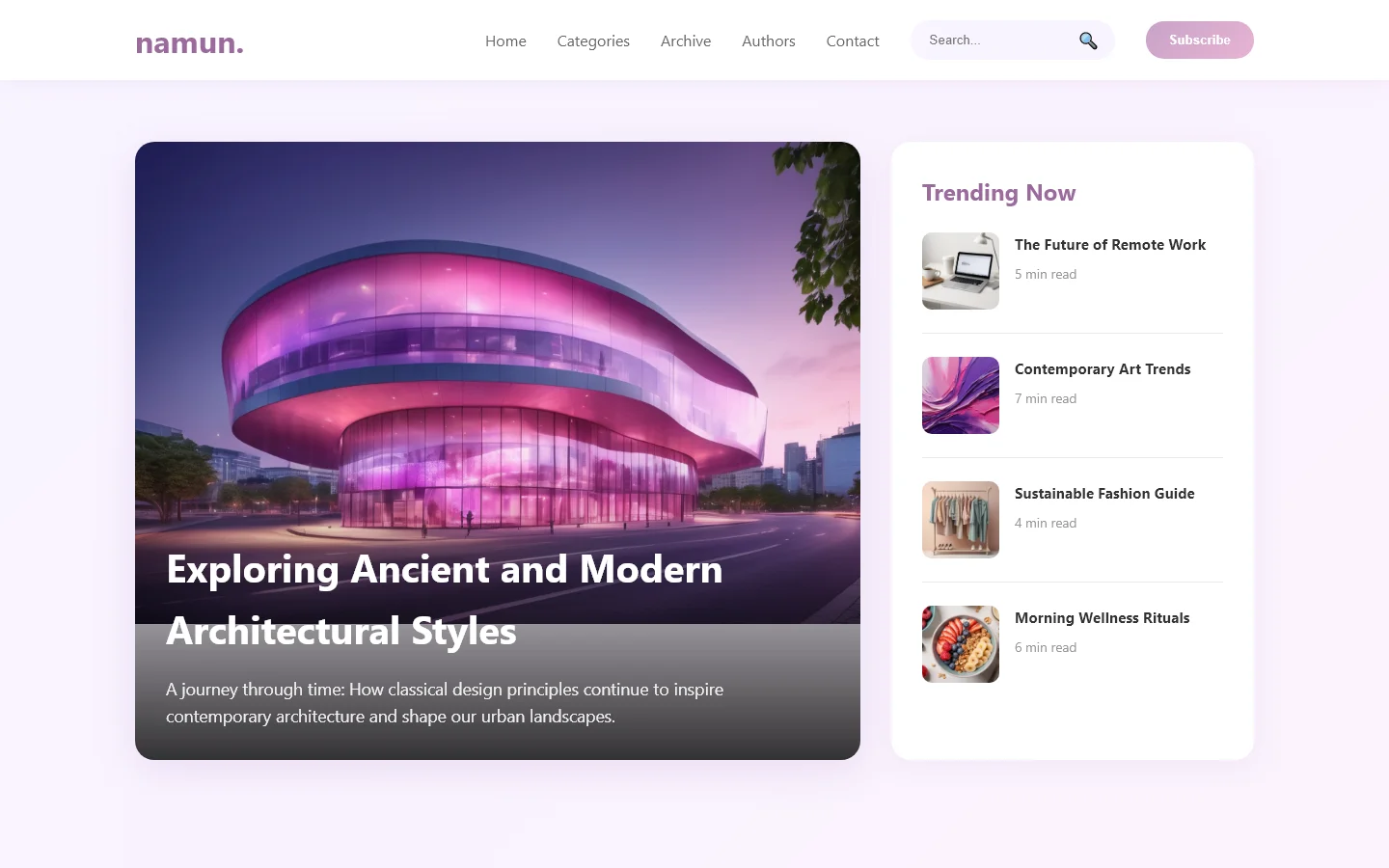 namun - Exploring Ancient and Modern Architectural Styles | Real Estate & Construction — Free Real Estate & Construction Website Template | HTML5 Tailwind CSS