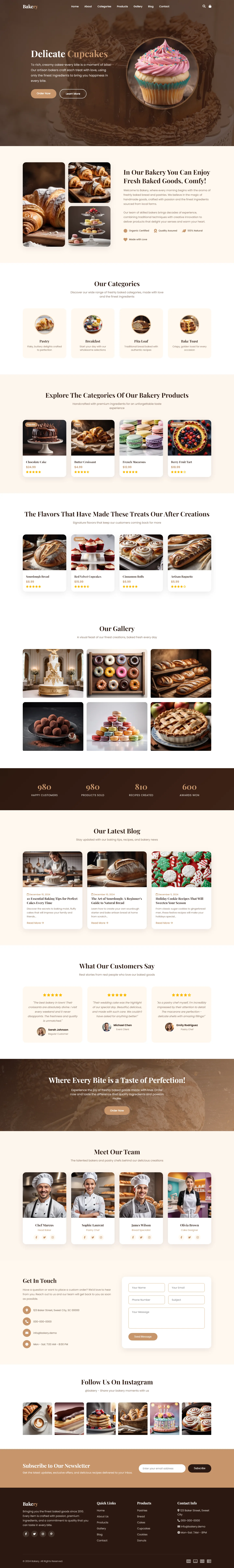 Welcome to Bakery | रेस्तरां और फ़ूड — Free HTML5 Tailwind CSS Website Template Preview