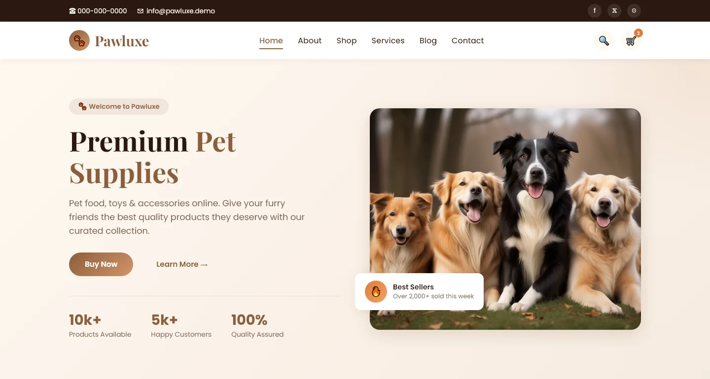 Welcome to Pawluxe | Home Services — Free Home Services Website Template | HTML5 Tailwind CSS