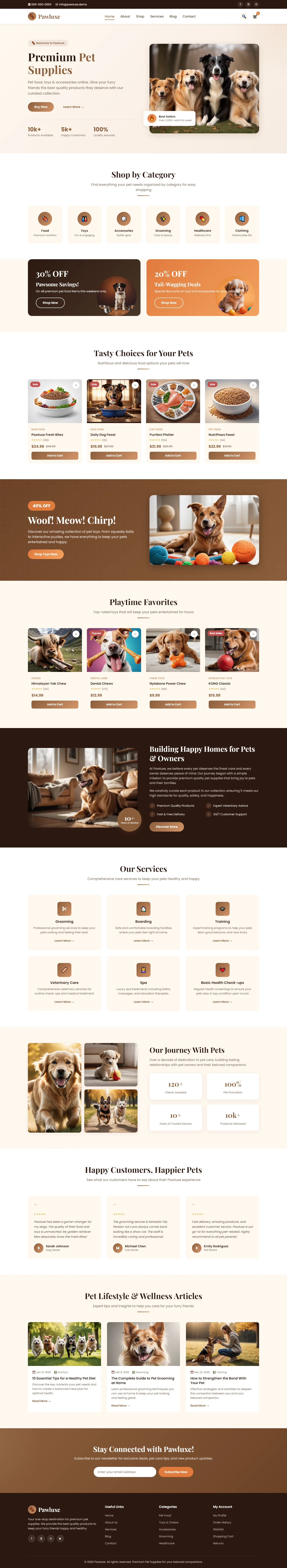 Welcome to Pawluxe | Home Services — Free HTML5 Tailwind CSS Website Template Preview