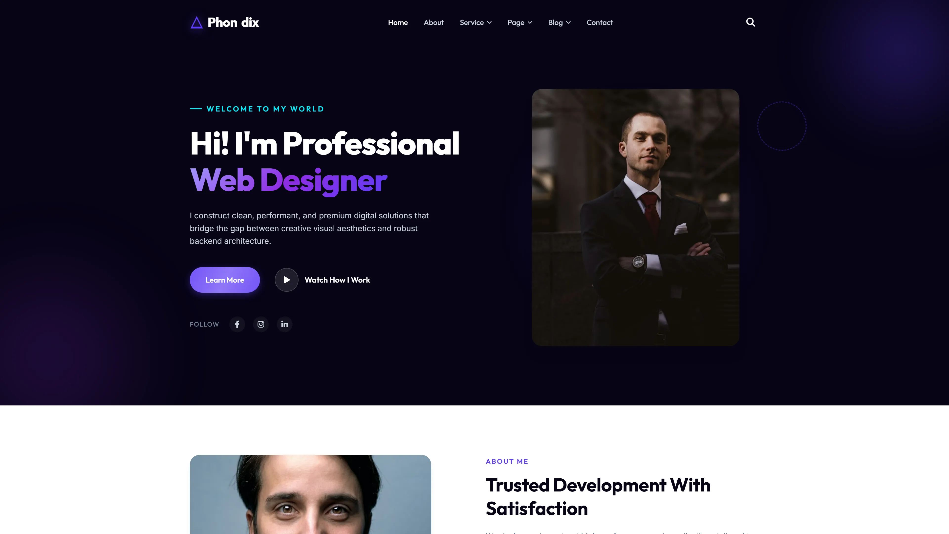 Phondix Studio | Digital Agency Website Template — Free Digital Agency Website Template | HTML5 Tailwind CSS