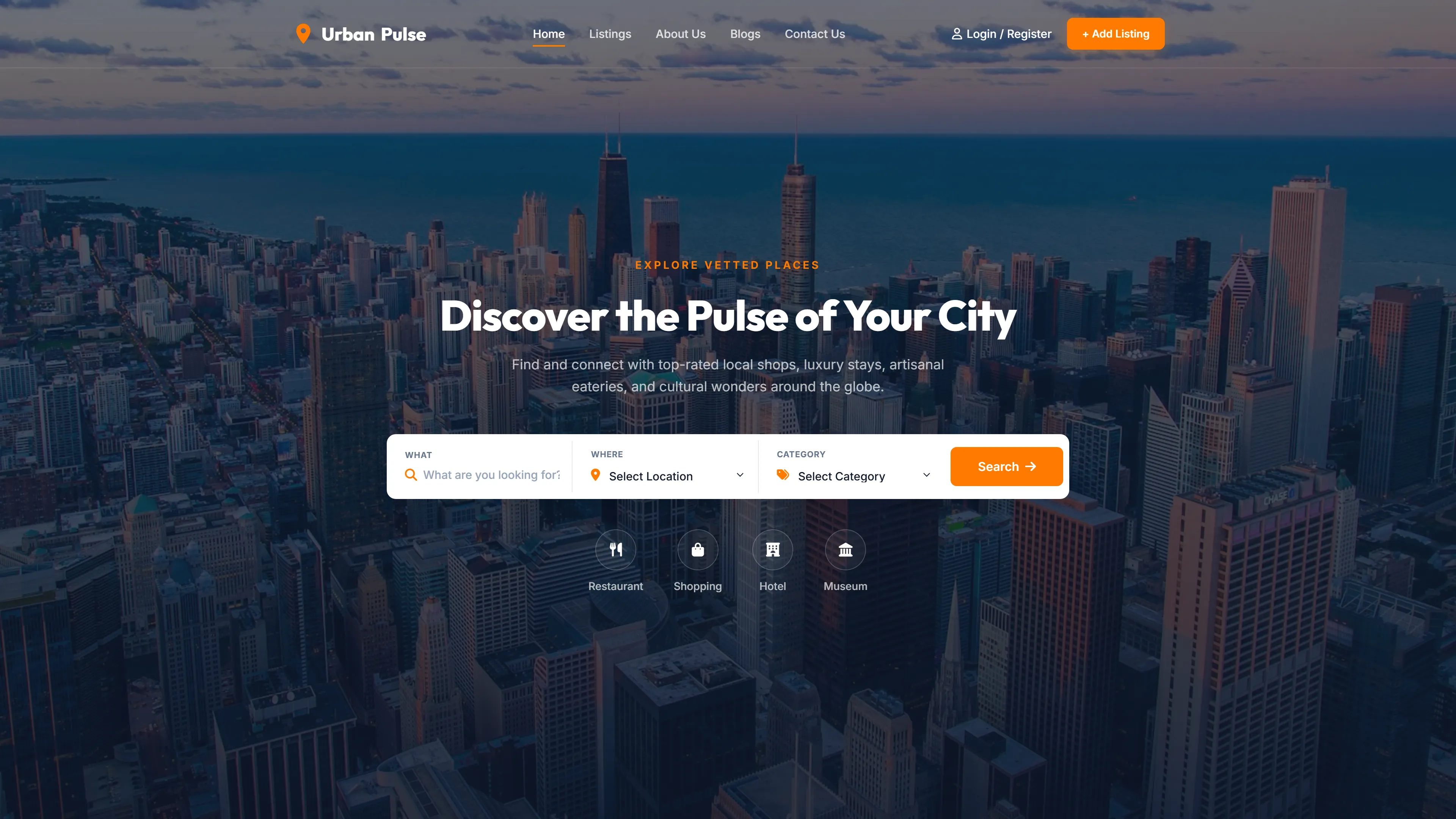 UrbanPulse | Travel Website Template