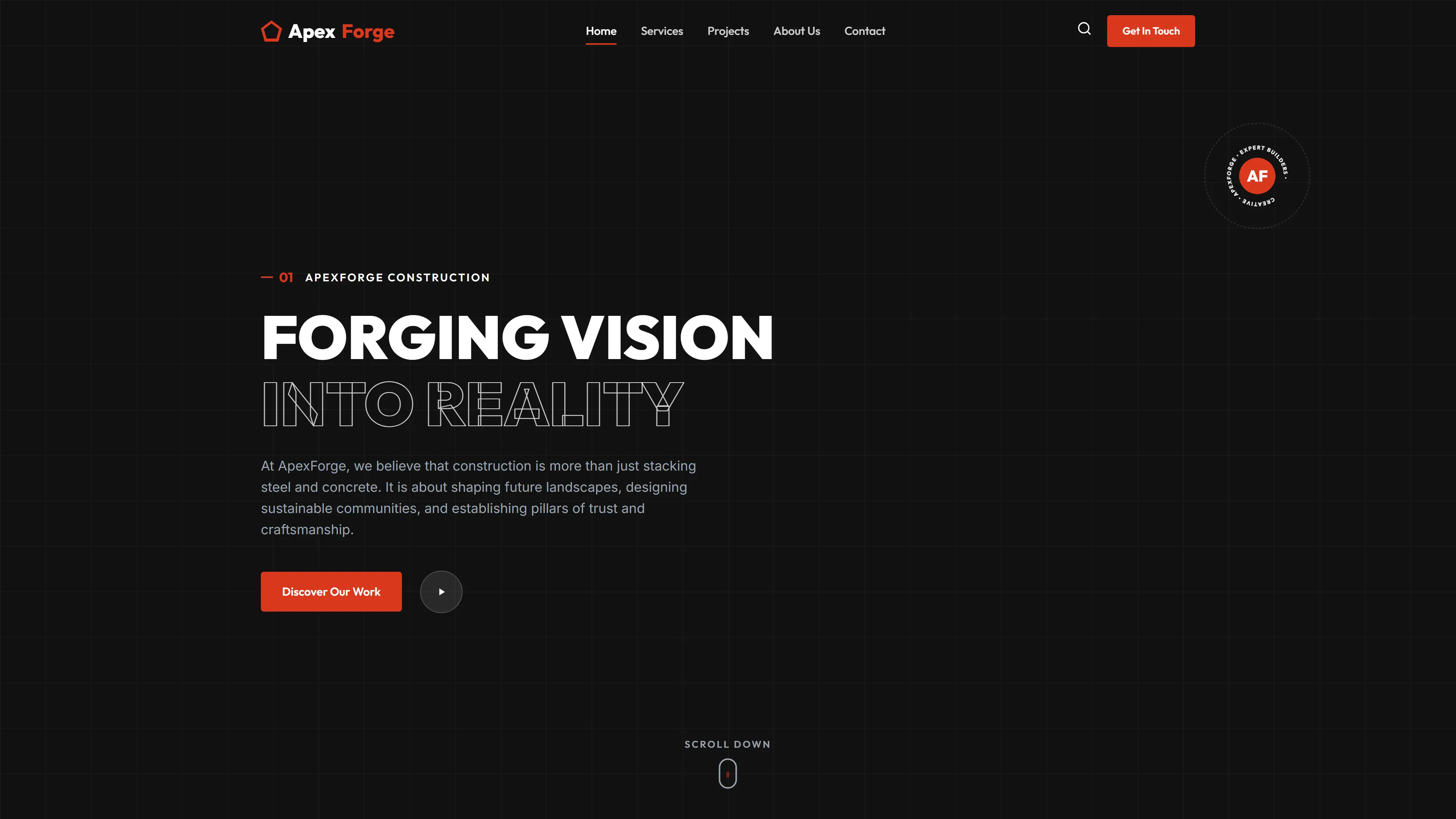 ApexForge | Construction Website Template — Free Construction Website Template | HTML5 Tailwind CSS