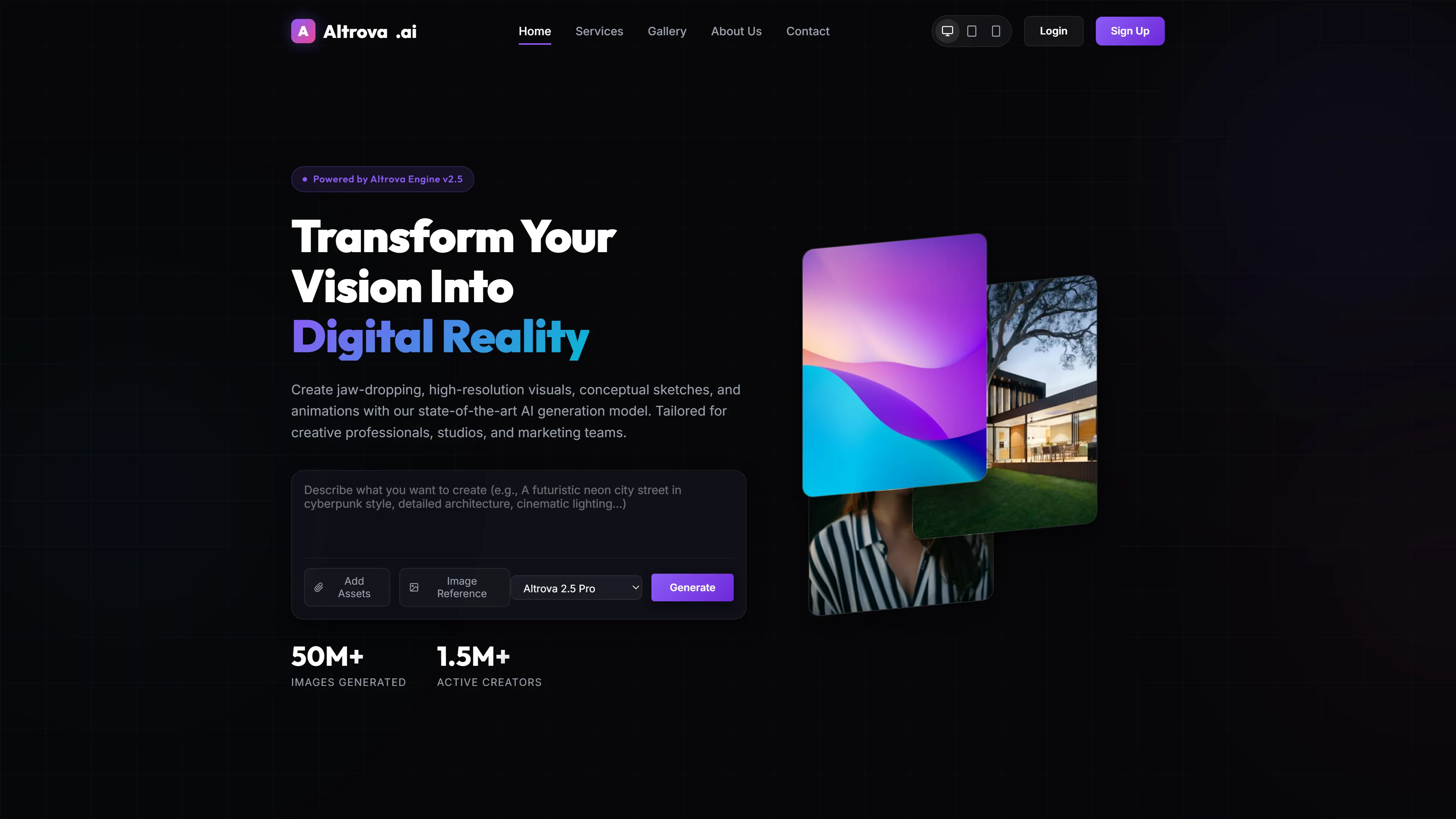 Altrova AI | Technology Website Template — Free AI & Technology Website Template | HTML5 Tailwind CSS