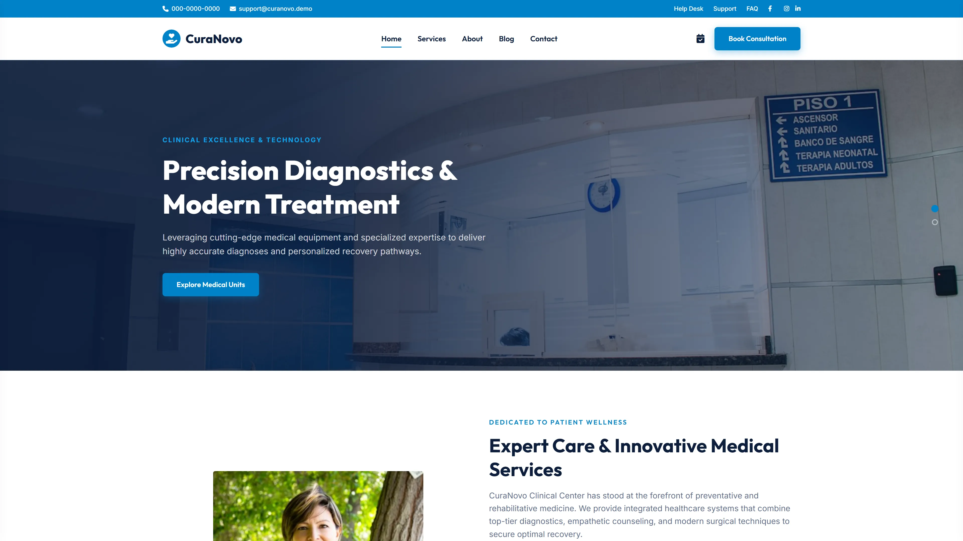 CuraNovo | Healthcare Website Template — Free Healthcare Website Template | HTML5 Tailwind CSS