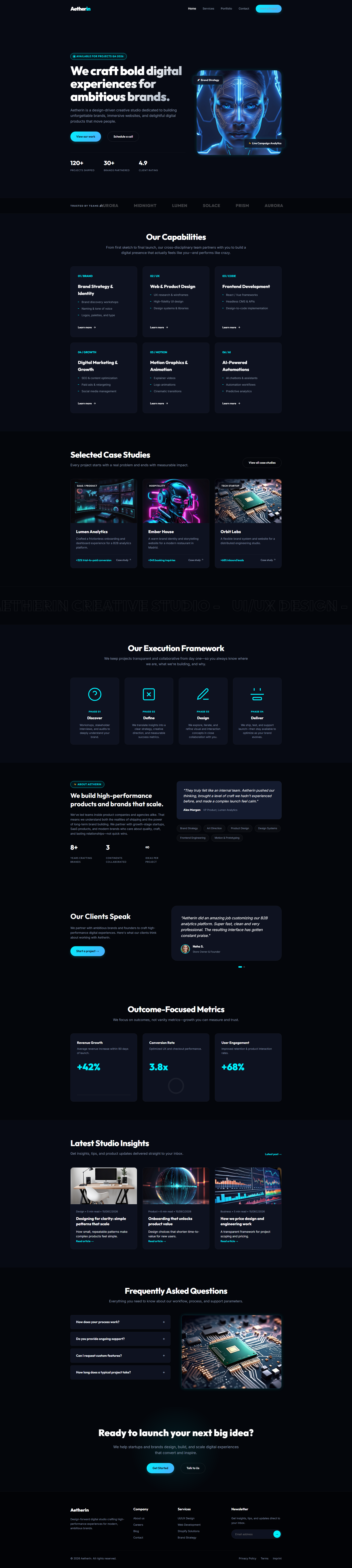 Welcome to Aetherin | बिज़नेस और कंसल्टिंग — Free HTML5 Tailwind CSS Website Template Preview
