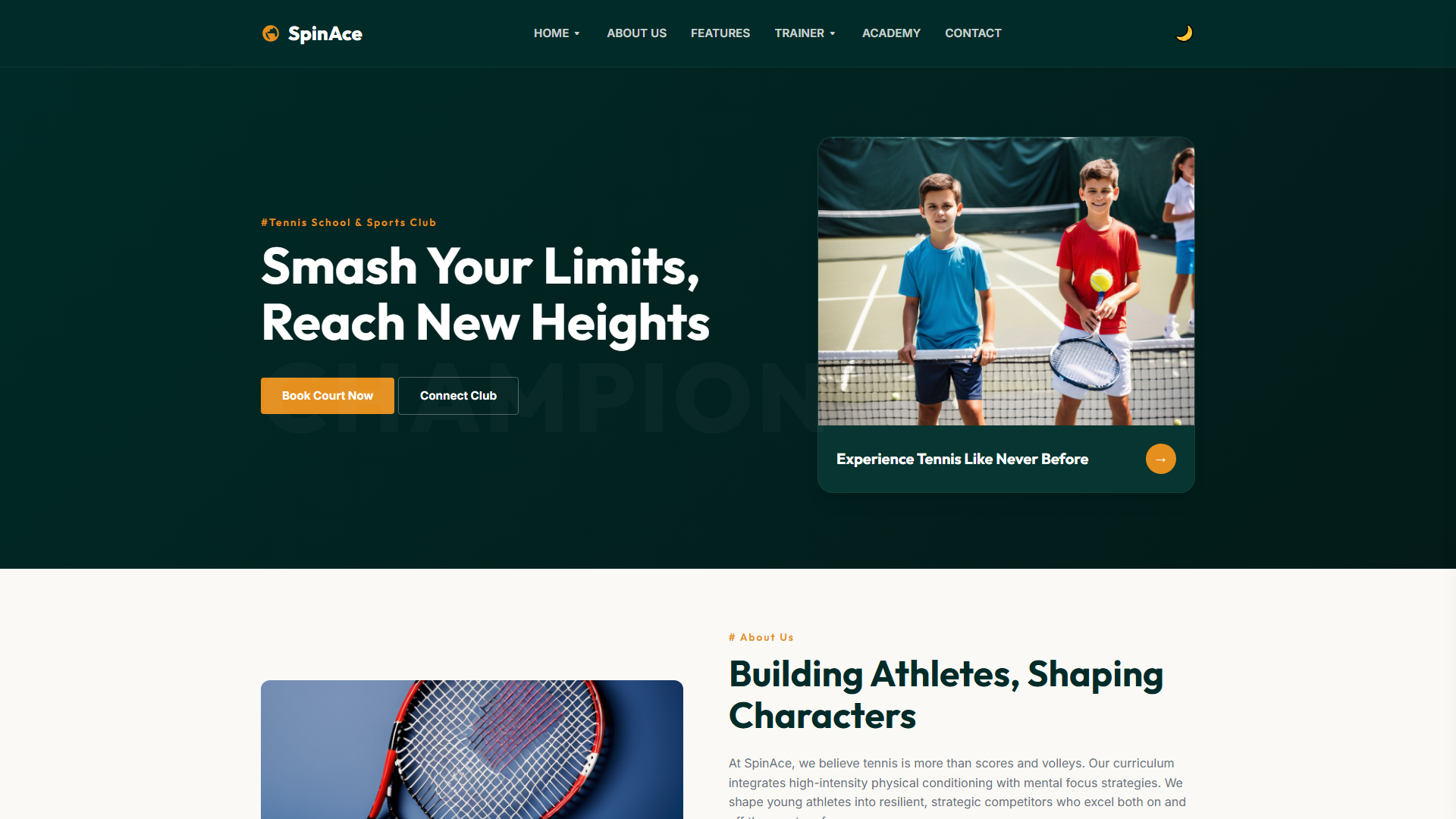 SpinAce: Smash Your Limits, Reach New Heights | Fitness & Sports