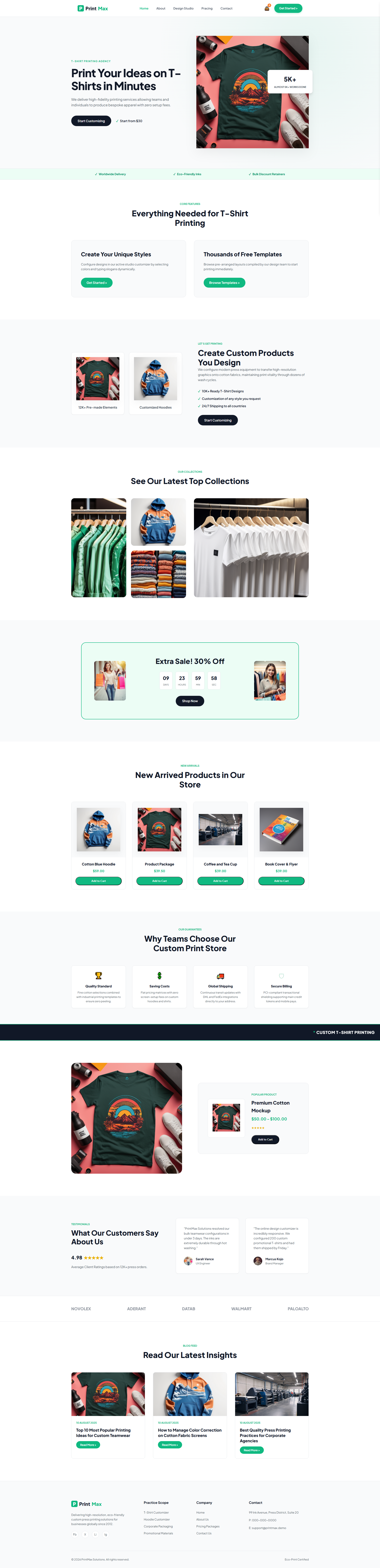 PrintMax Solutions - Printing | Printing Services — Free HTML5 Tailwind CSS Website Template Preview