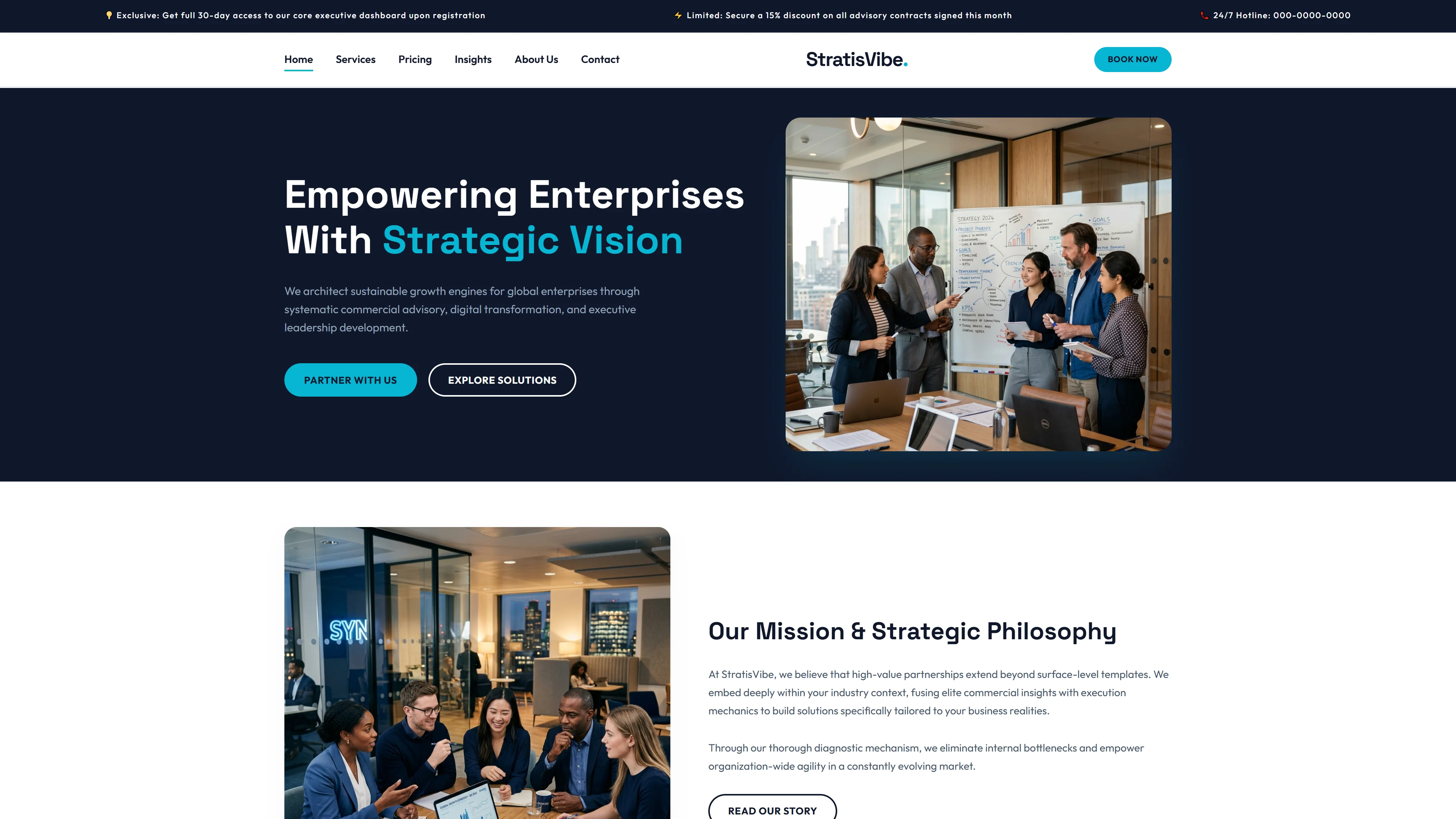 Welcome to StratisVibe | बिज़नेस और कंसल्टिंग — Free Business & Consulting Website Template | HTML5 Tailwind CSS