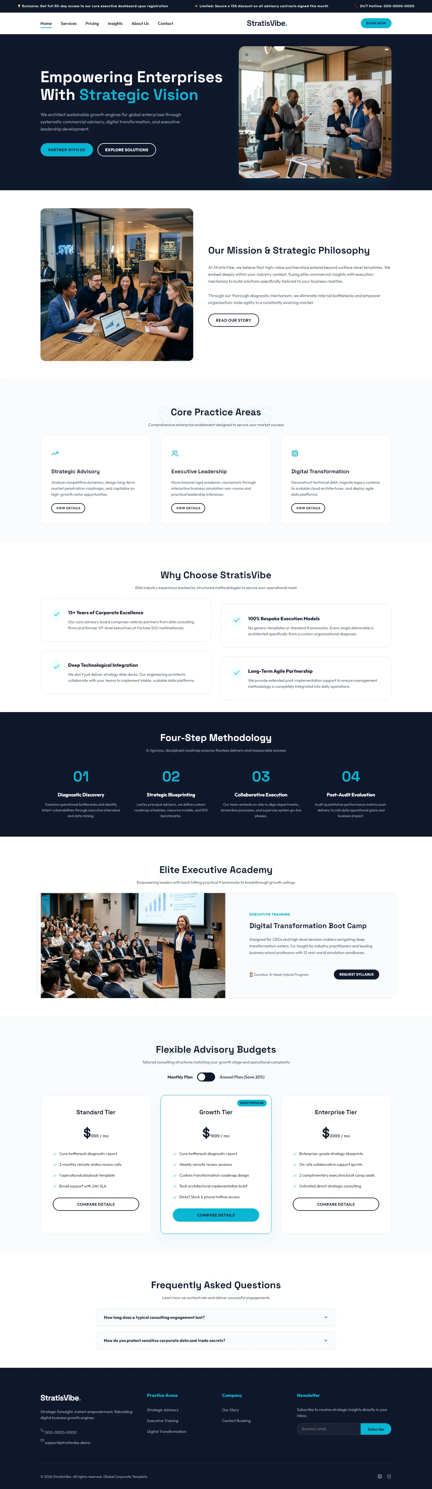 Welcome to StratisVibe | बिज़नेस और कंसल्टिंग — Free HTML5 Tailwind CSS Website Template Preview