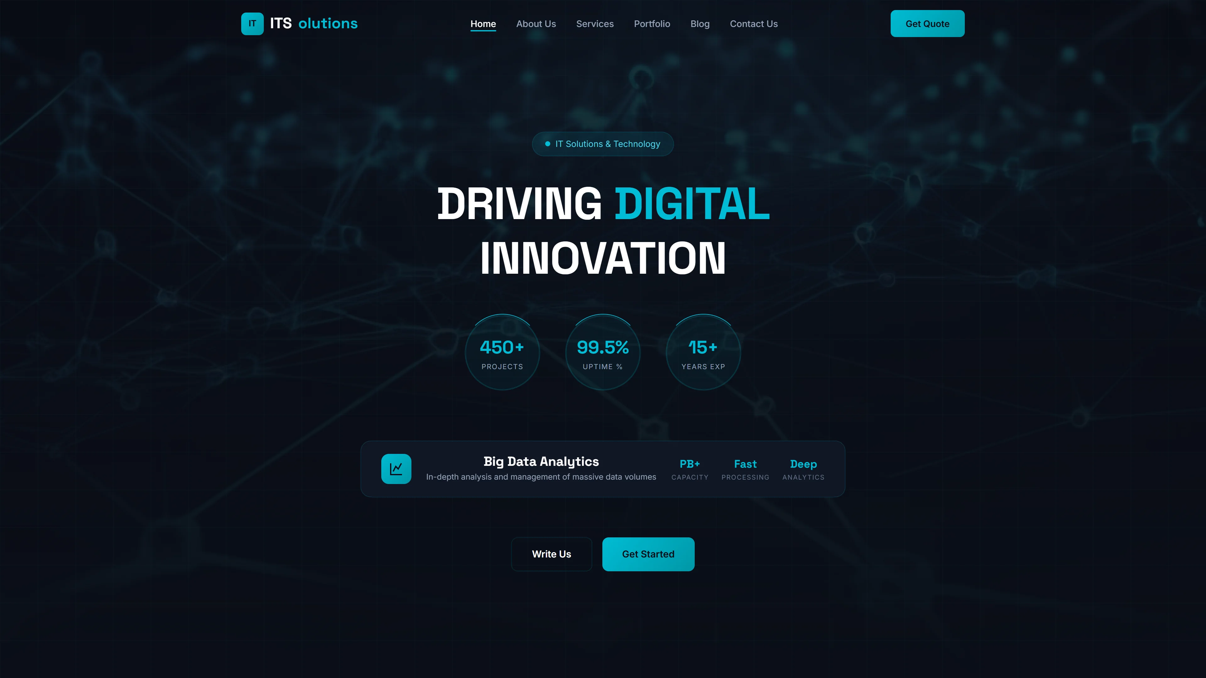 ITSolutions | IT और सॉफ़्टवेयर — Free IT & Software Website Template | HTML5 Tailwind CSS