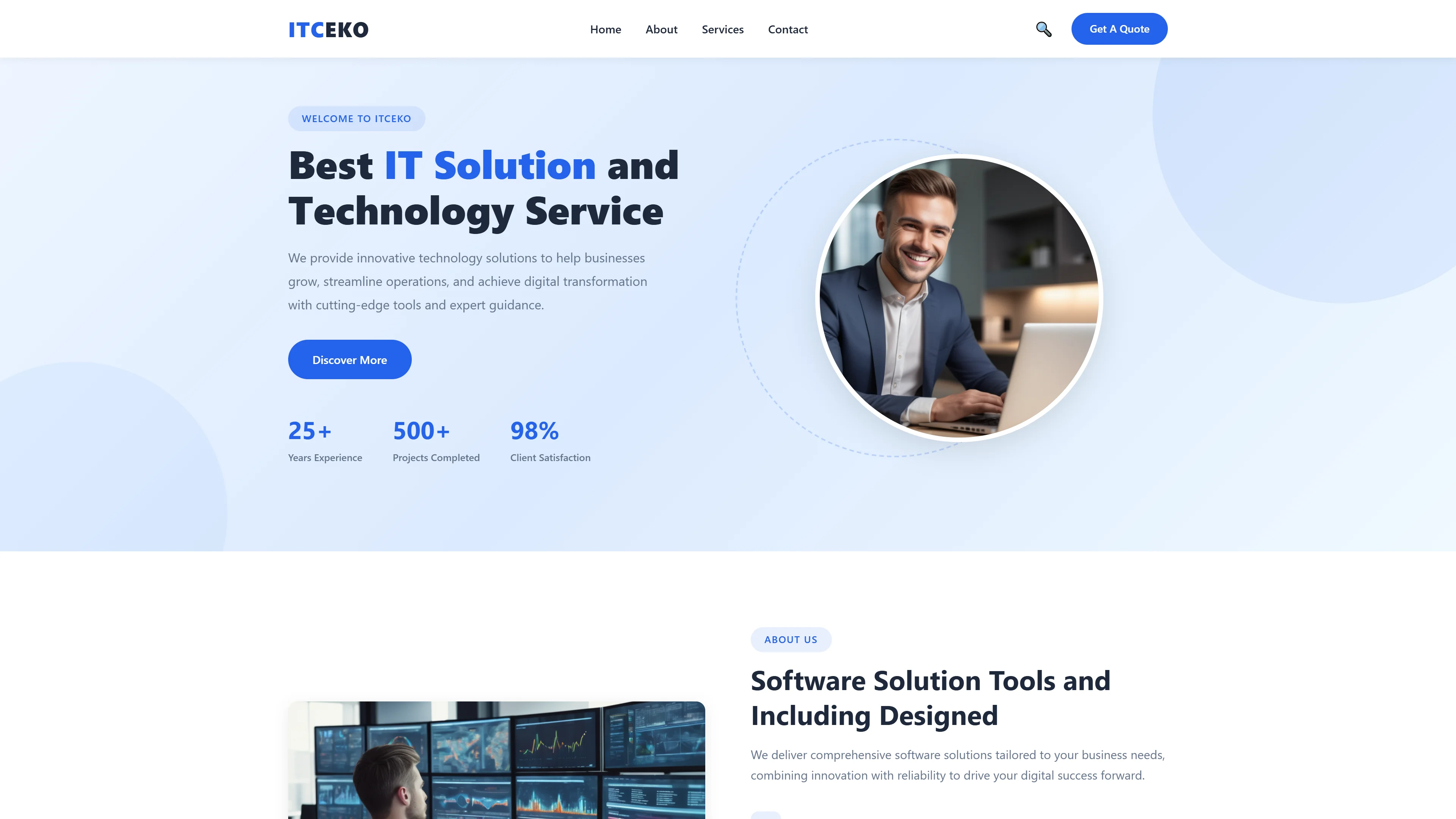 ITCEKO - IT & Technology | IT और सॉफ़्टवेयर — Free IT & Software Website Template | HTML5 Tailwind CSS