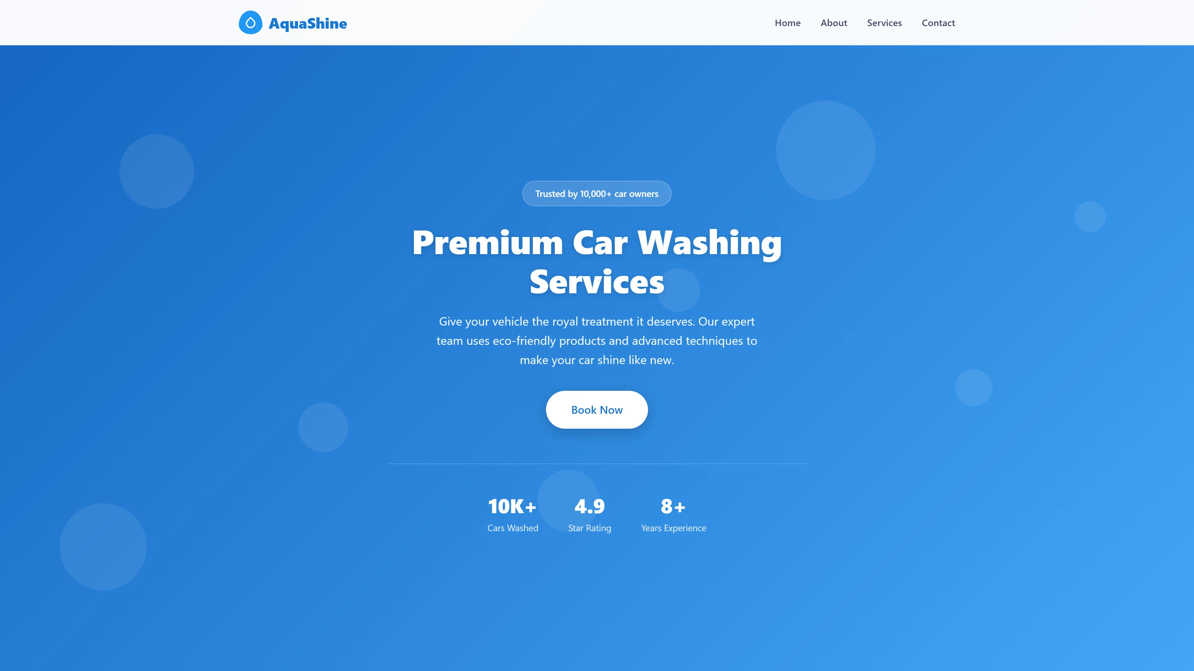 AquaShine | Automotive — Free Automotive Website Template | HTML5 Tailwind CSS