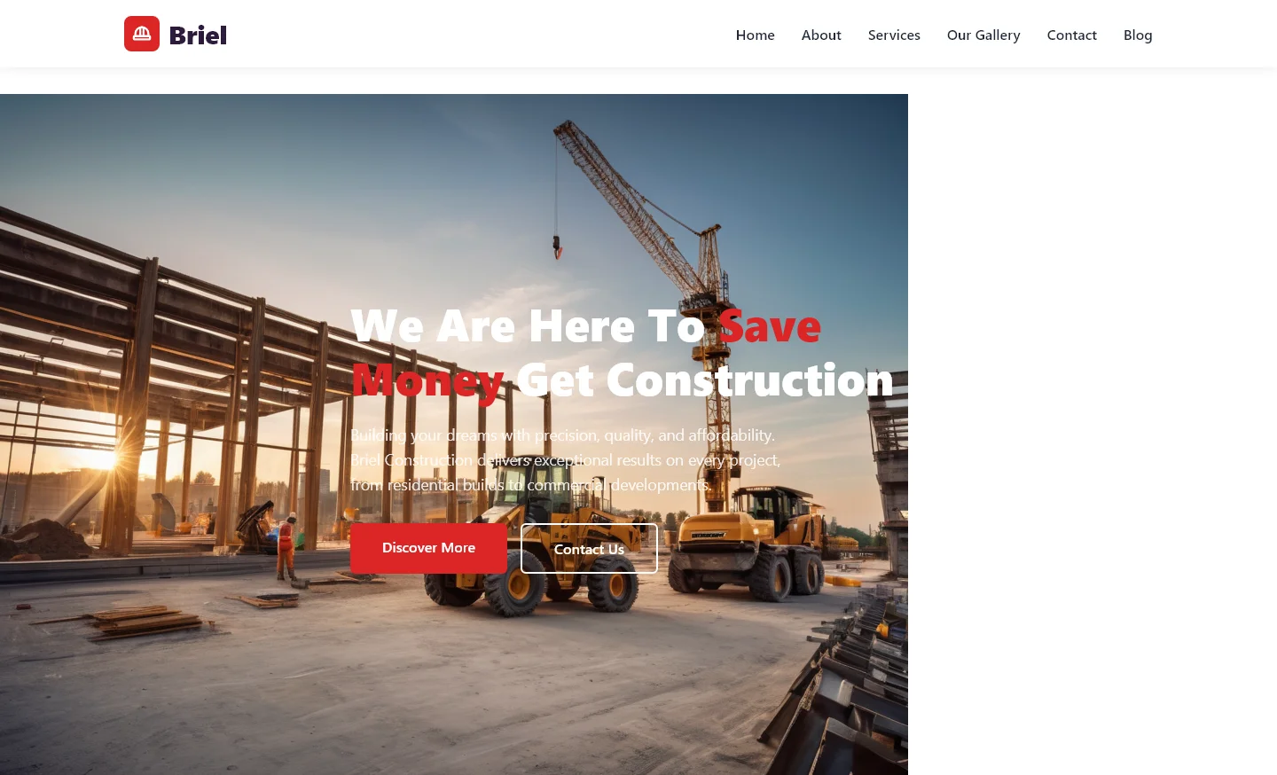 Briel | Real Estate & Construction — Free Real Estate & Construction Website Template | HTML5 Tailwind CSS