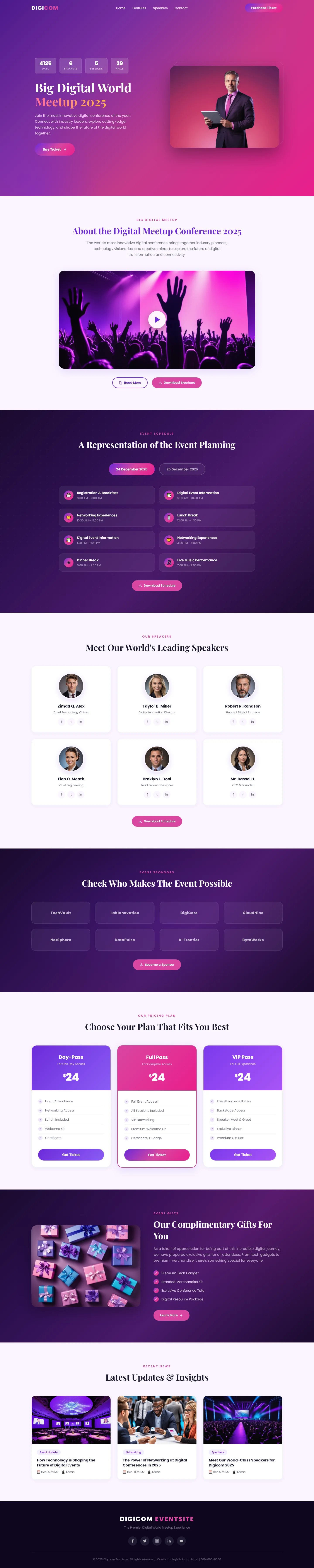 Digicom | IT और सॉफ़्टवेयर — Free HTML5 Tailwind CSS Website Template Preview