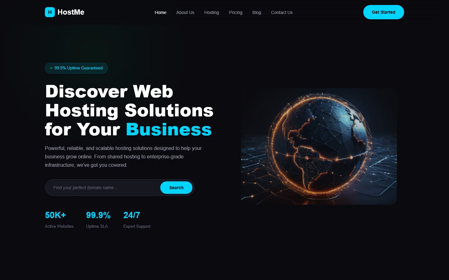 Welcome to HostMe | IT और सॉफ़्टवेयर — Free IT & Software Website Template | HTML5 Tailwind CSS