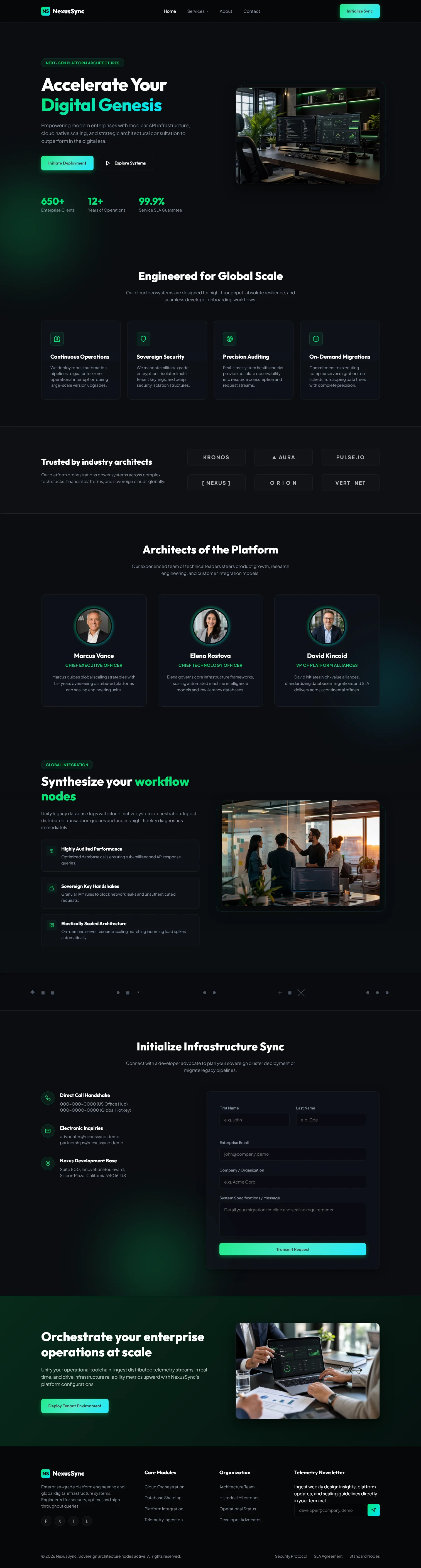 NexusSync: Accelerate Your Digital Infrastructure | IT और सॉफ़्टवेयर — Free HTML5 Tailwind CSS Website Template Preview
