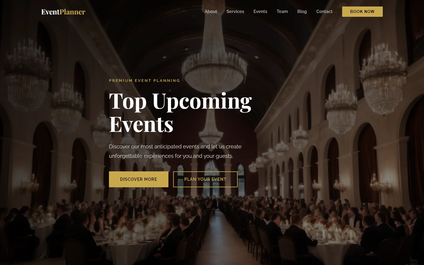 EventPlanner: Top Upcoming Events & Premium Planning | Events & Wedding