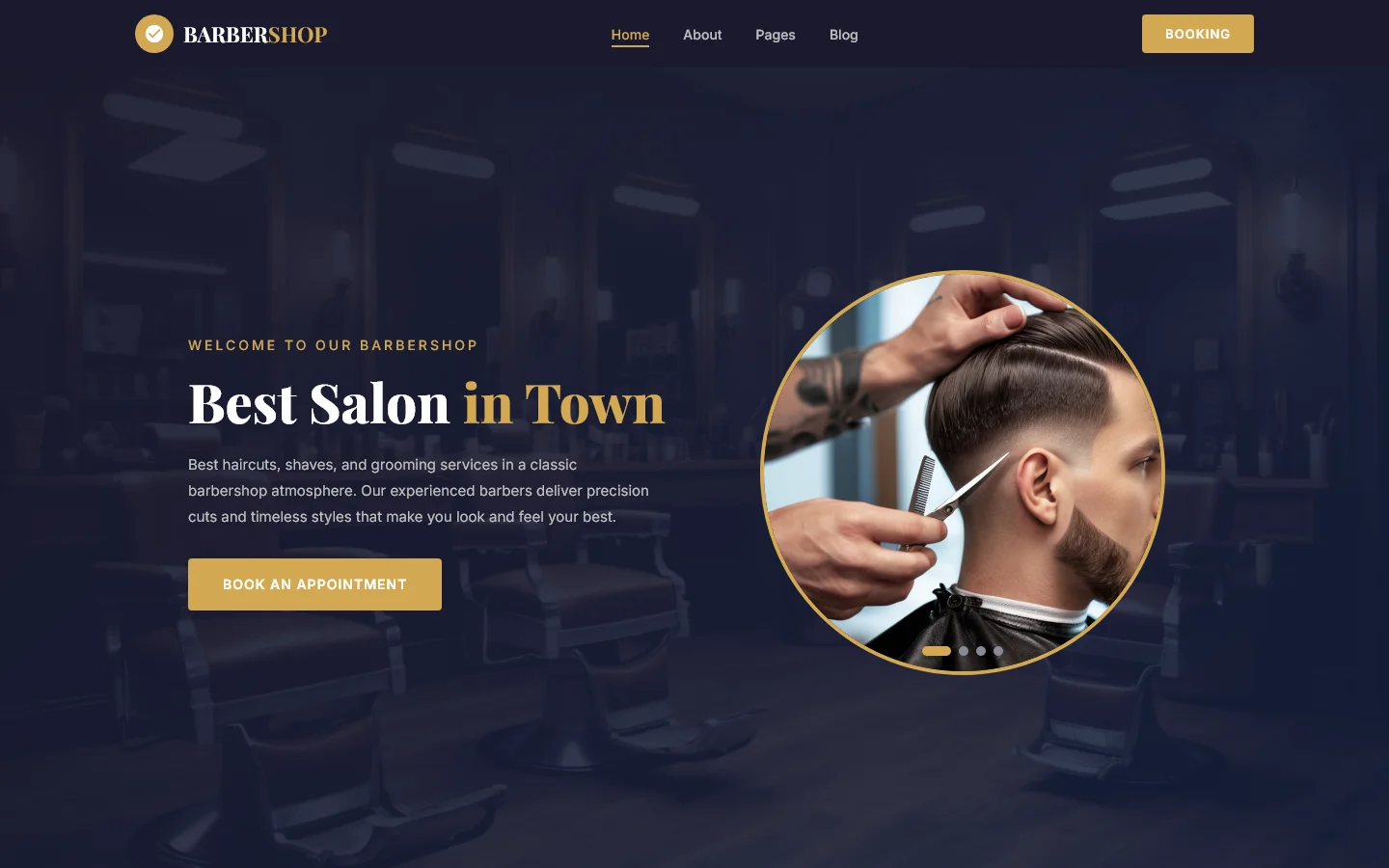 Welcome to Barbershop | Beauty & Salon — Free Beauty & Salon Website Template | HTML5 Tailwind CSS