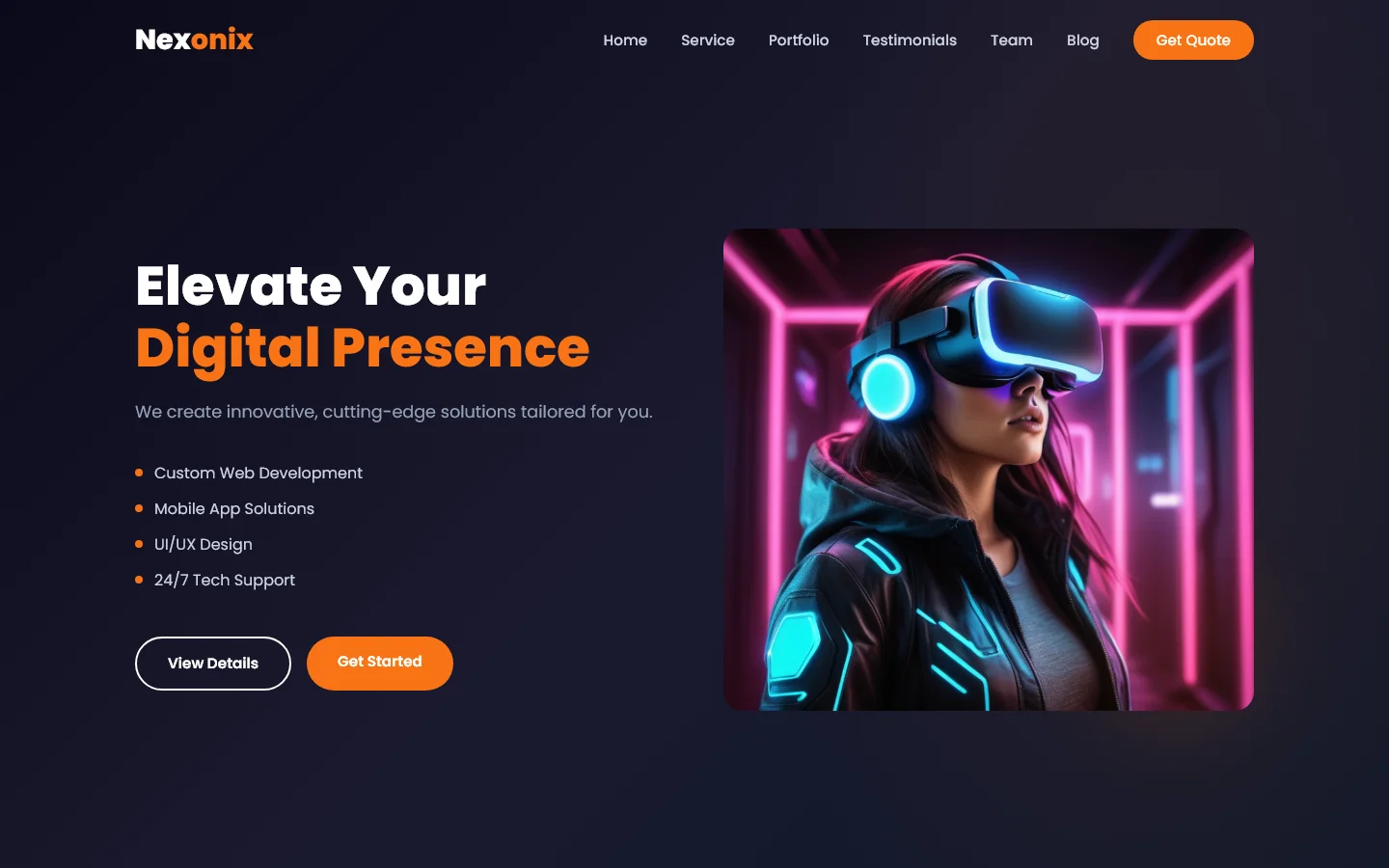 Nexonix - Elevate Your Business with Innovation | IT और सॉफ़्टवेयर — Free IT & Software Website Template | HTML5 Tailwind CSS