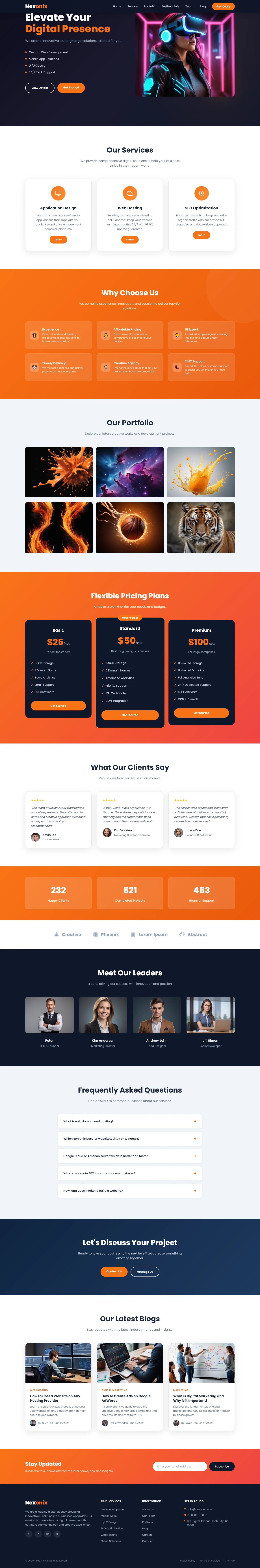Nexonix - Elevate Your Business with Innovation | IT और सॉफ़्टवेयर — Free HTML5 Tailwind CSS Website Template Preview