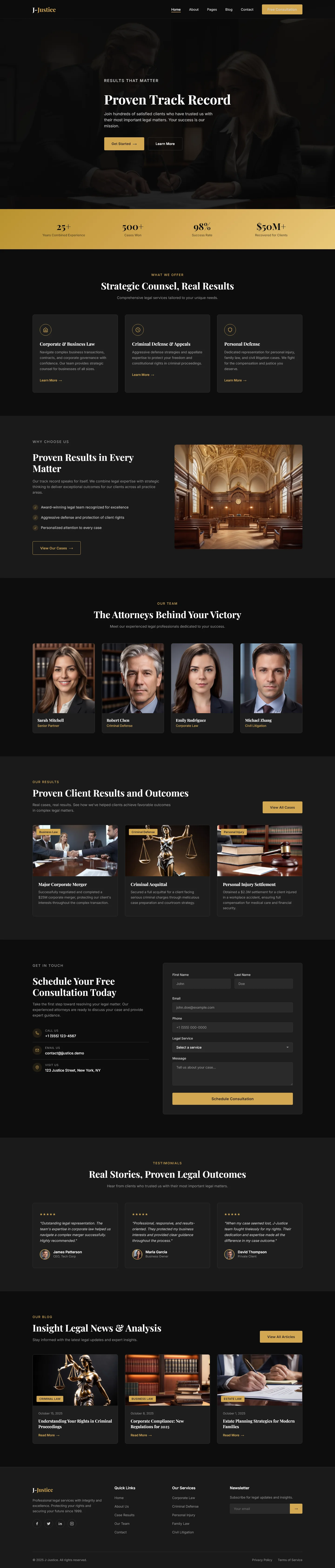 J | Finance & Insurance — Free HTML5 Tailwind CSS Website Template Preview