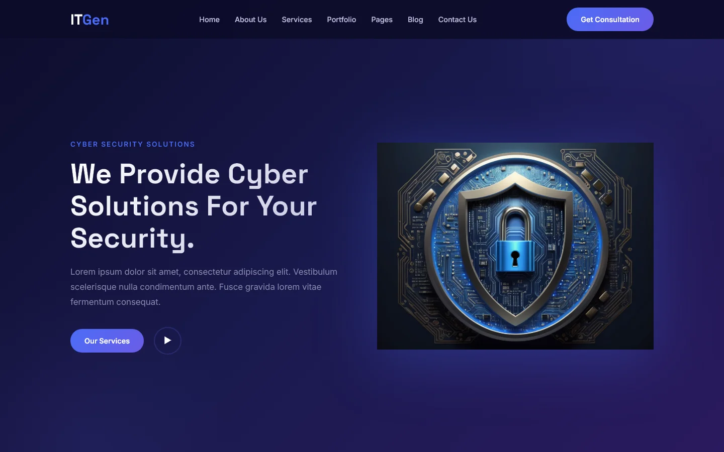 Welcome to ITGen | IT और सॉफ़्टवेयर — Free IT & Software Website Template | HTML5 Tailwind CSS
