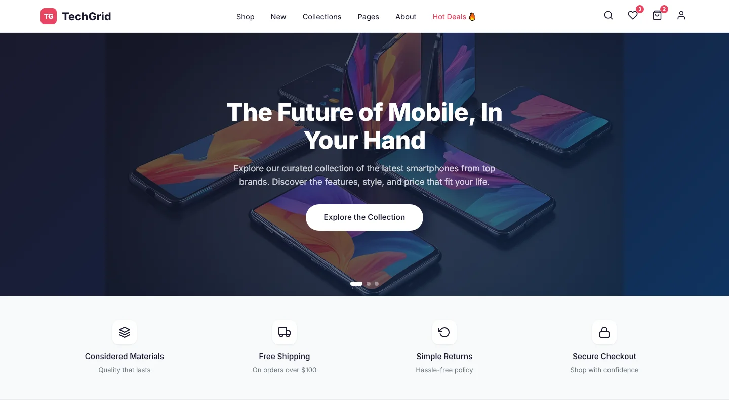 TechGrid - Mobile & Phones | Mobile & Tech Repair — Free Mobile & Tech Repair Website Template | HTML5 Tailwind CSS